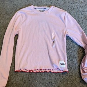 Long sleeve cropped shirt